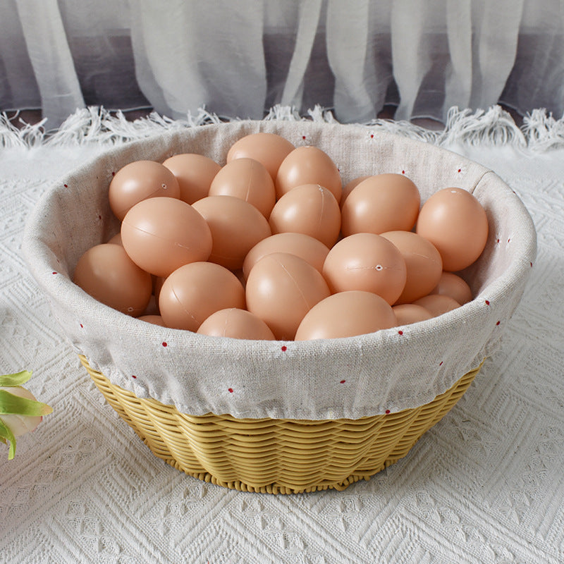 Cozy Fabric-Lined Woven Basket