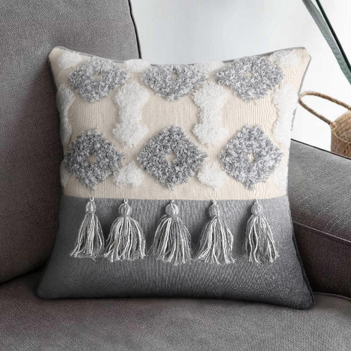 Bohemian Tassel Decorative Throw Pillow