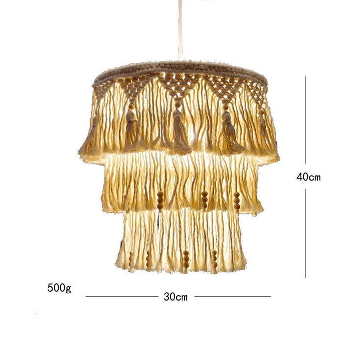 Modern Macramé Pendant Lamp