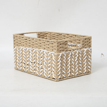Braided storage basket