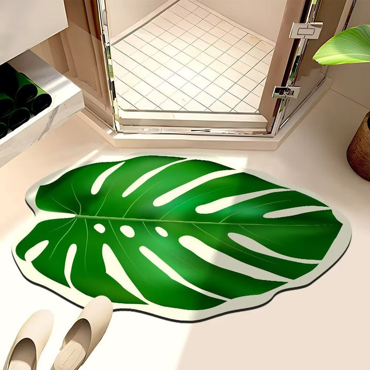 Leaf-Shaped Bath Mat