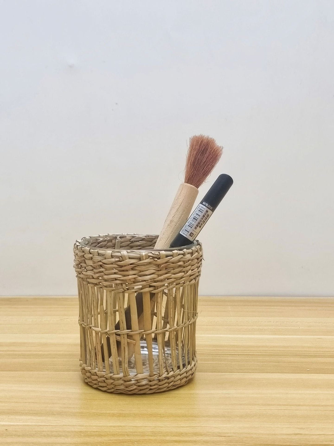 Handcrafted Woven Glass Holder