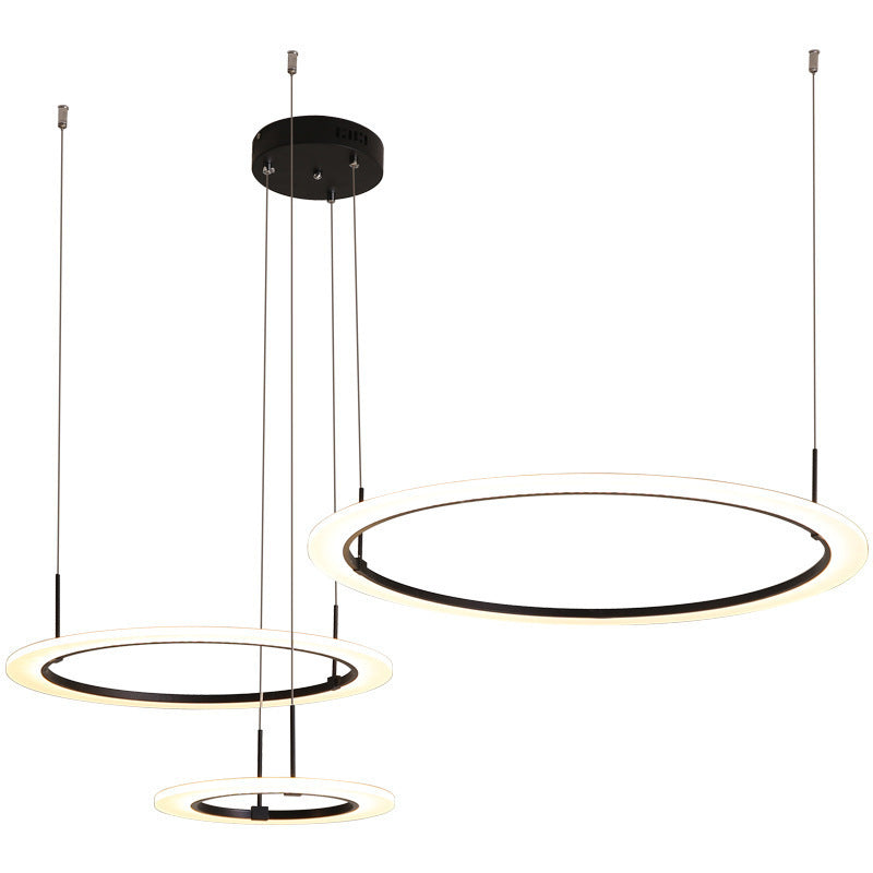 Modern Dual-Ring Pendant Light