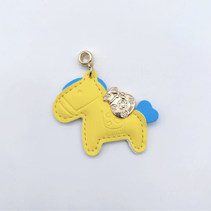 Animal-Shaped Leather Keychain