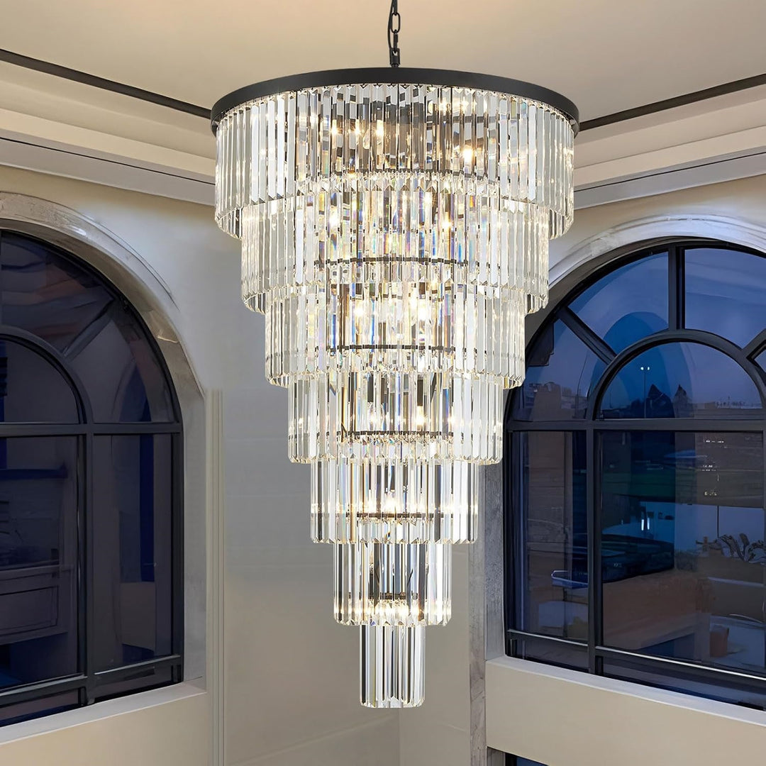 Crystal Architectural Chandelier