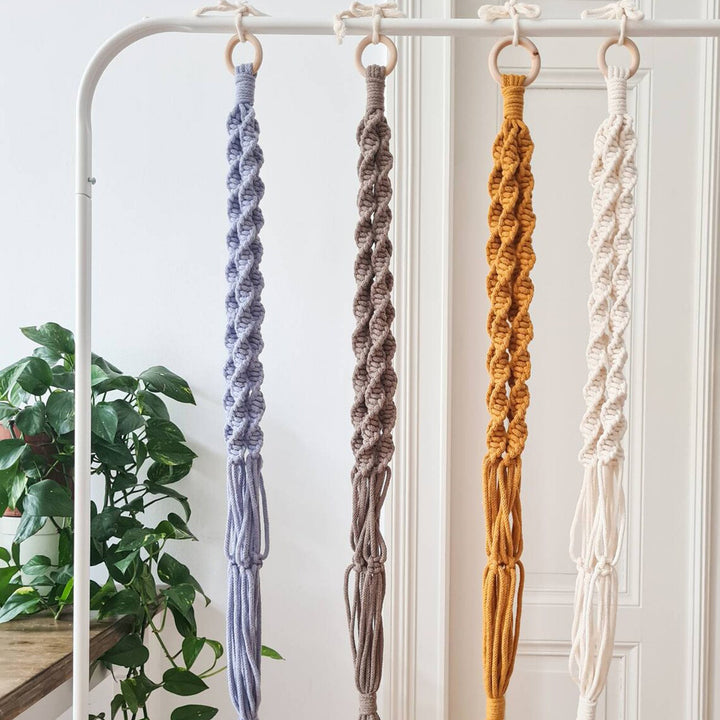 Macrame Wall Hanging Decor with Braided Design