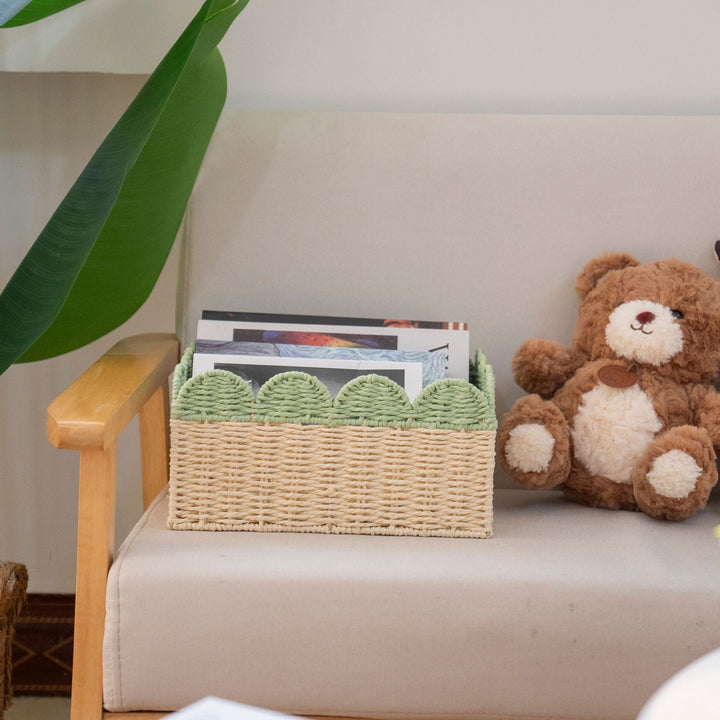 Decorative Scalloped Storage Basket