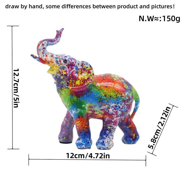 Artfully designed elephant figure