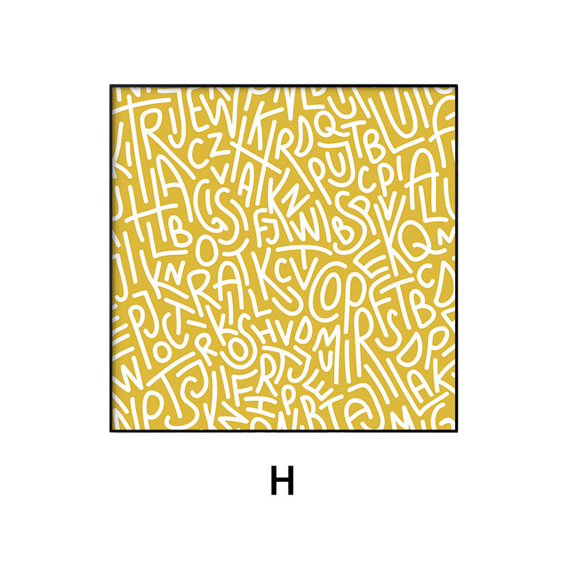 Abstract Typography Wall Art