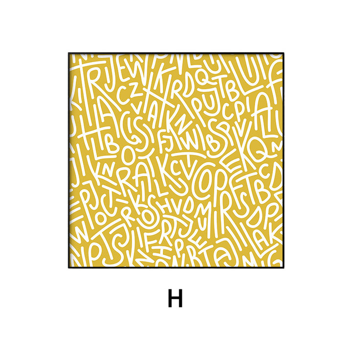 Abstract Typography Wall Art