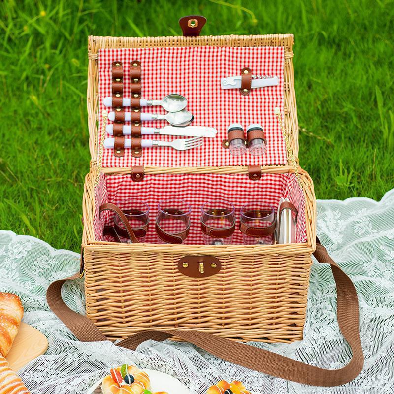 Handcrafted Wicker Storage Box