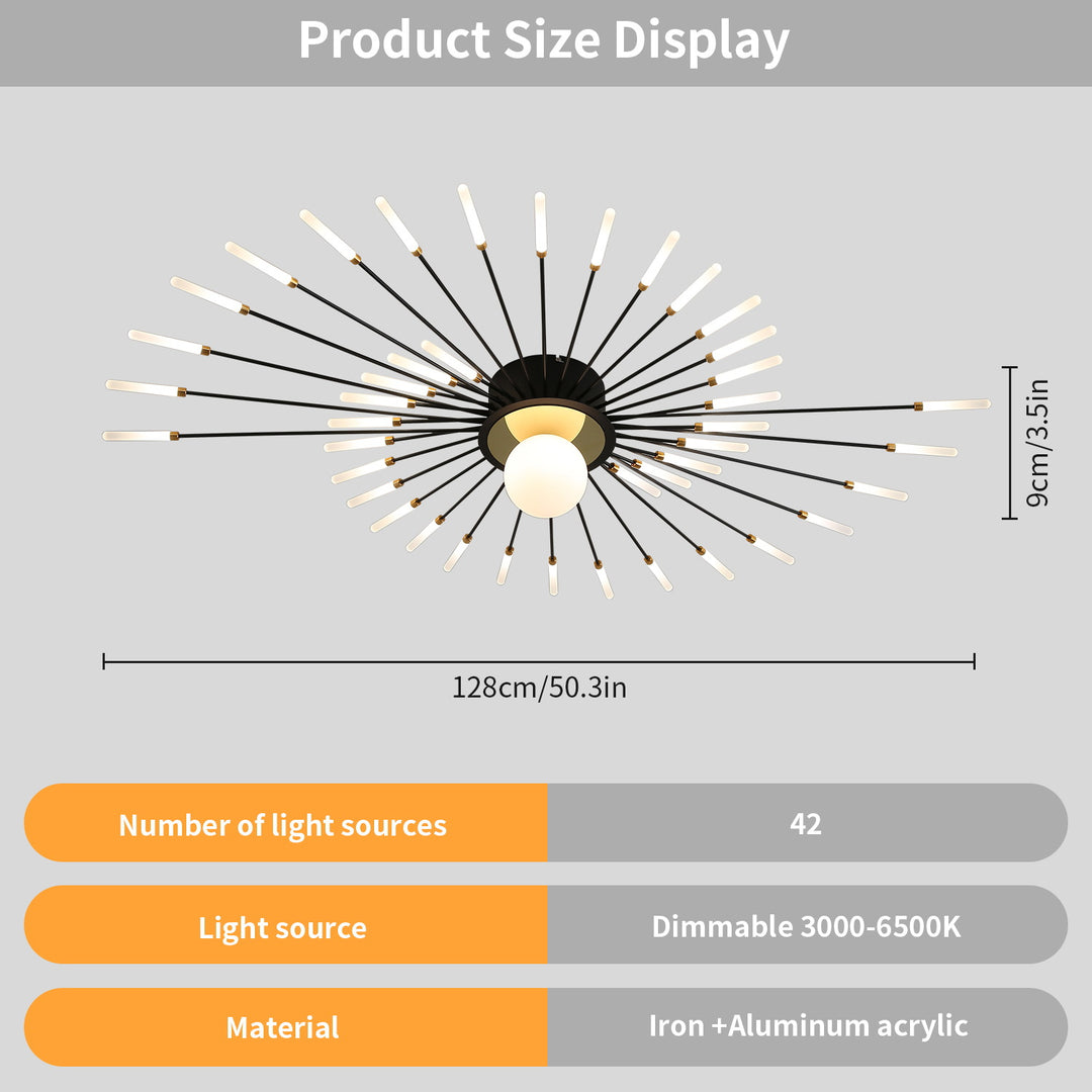 Star Explosion Ceiling Light