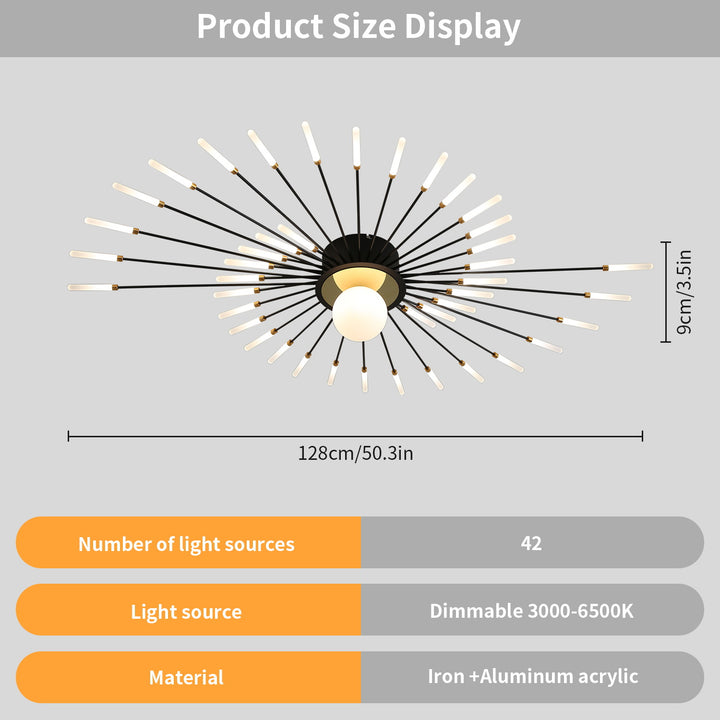 Star Explosion Ceiling Light