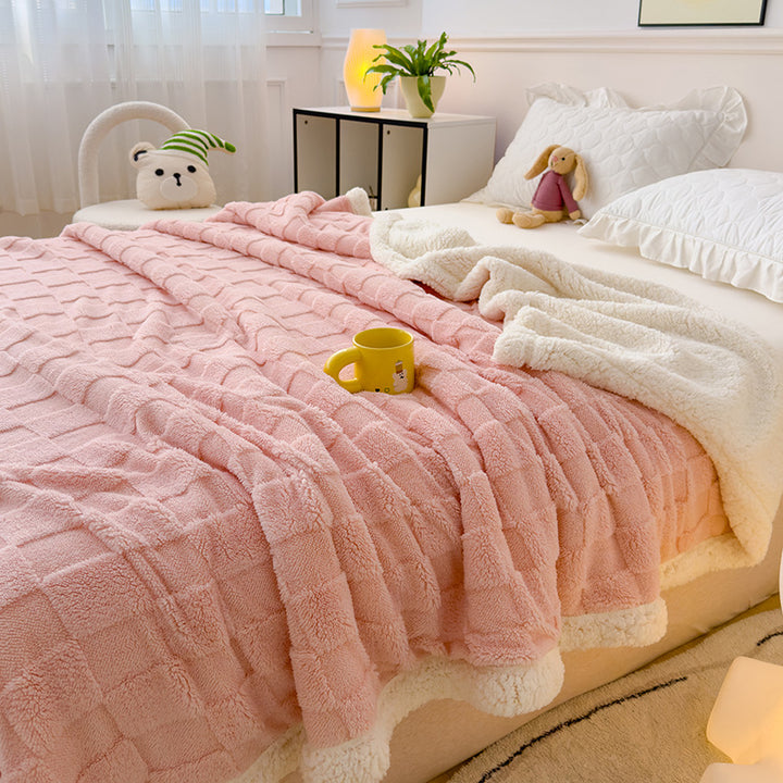 Luxuriously Textured Fleece Bedspread