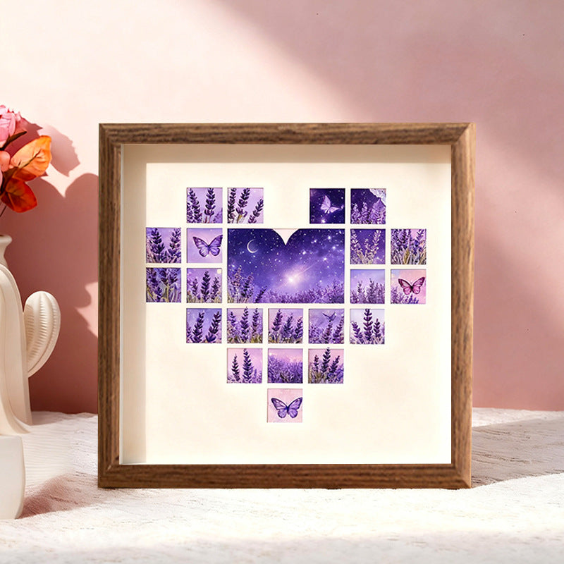 Heart-Themed Holiday Shadow Box Art Frame