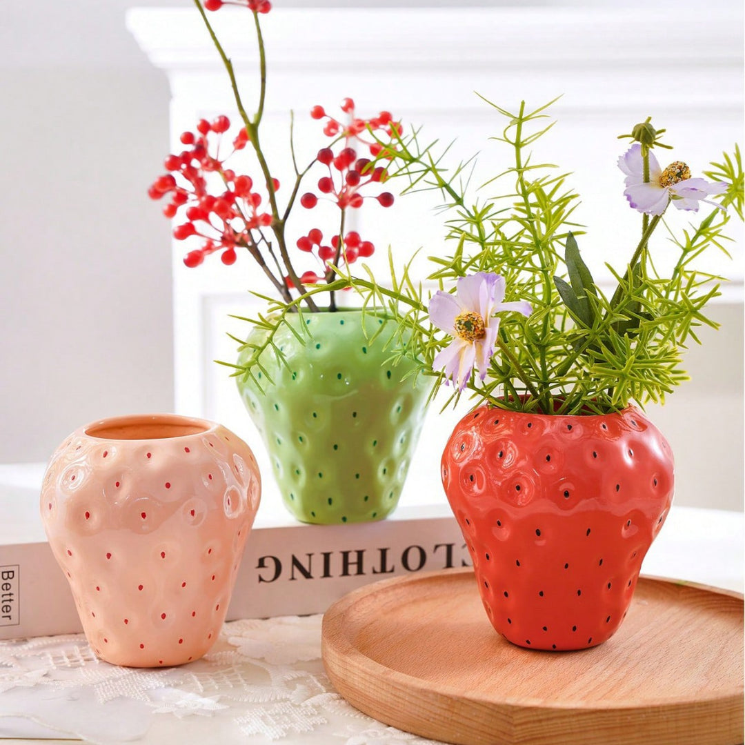 Home Decorative Strawberry Shaped Pot