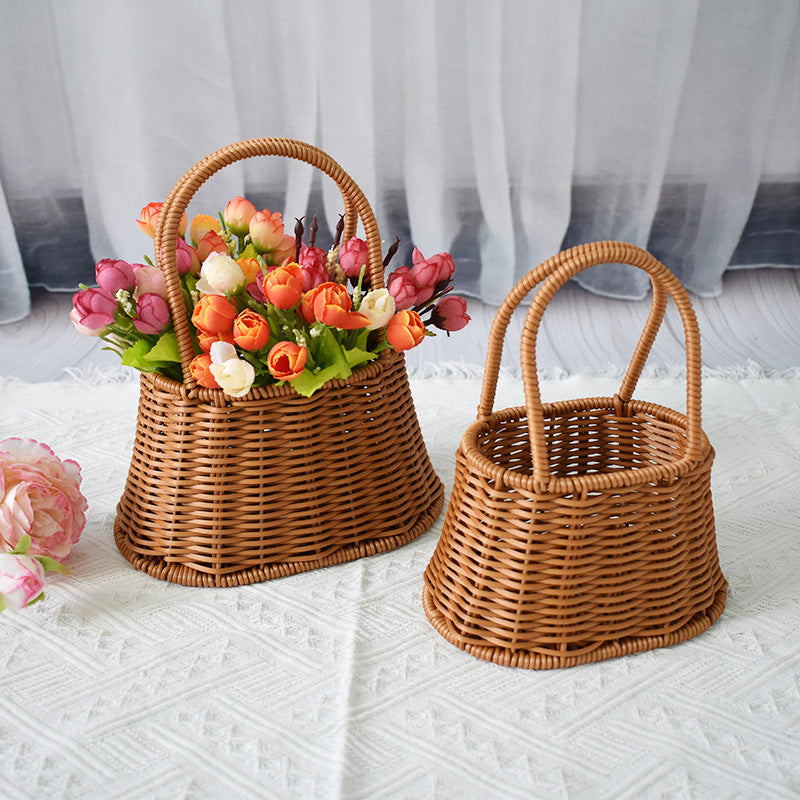 Handcrafted Natural Woven Storage Baskets