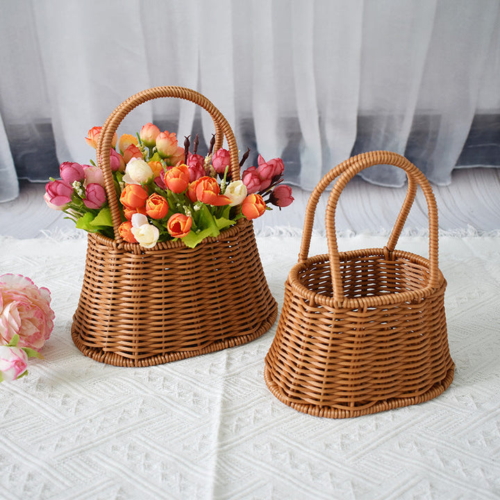 Handcrafted Natural Woven Storage Baskets