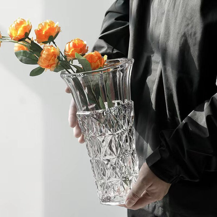 Geometric Glass Flower Holder