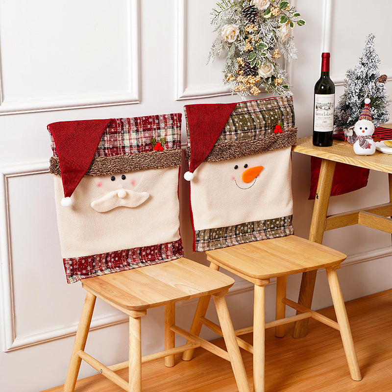 Festive snowman chair cover