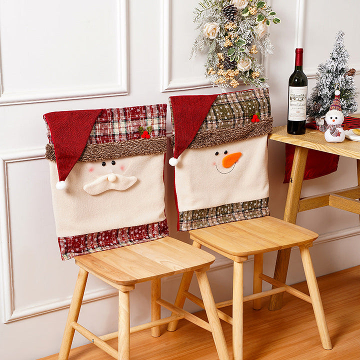 Festive snowman chair cover