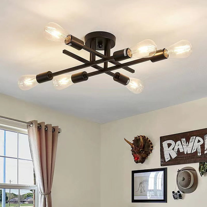 Contemporary geometric ceiling light