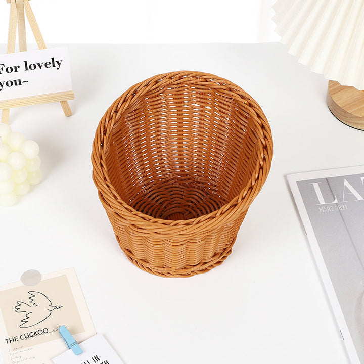 Decorative Woven Round Basket