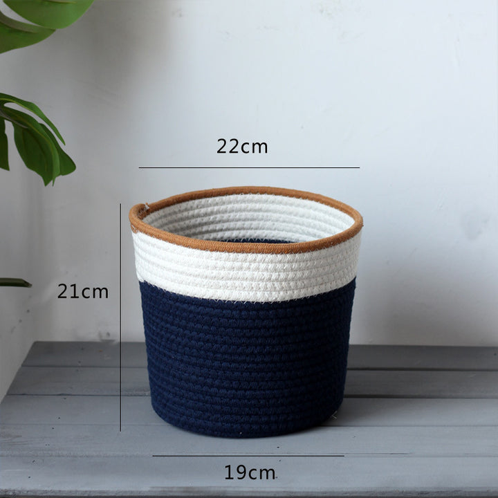 Handcrafted storage basket in modern design