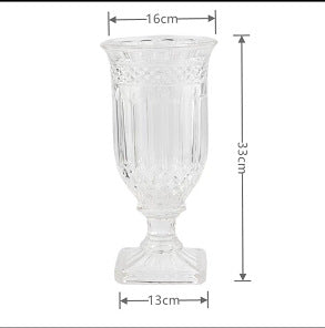 Elegant Textured Glass Goblet