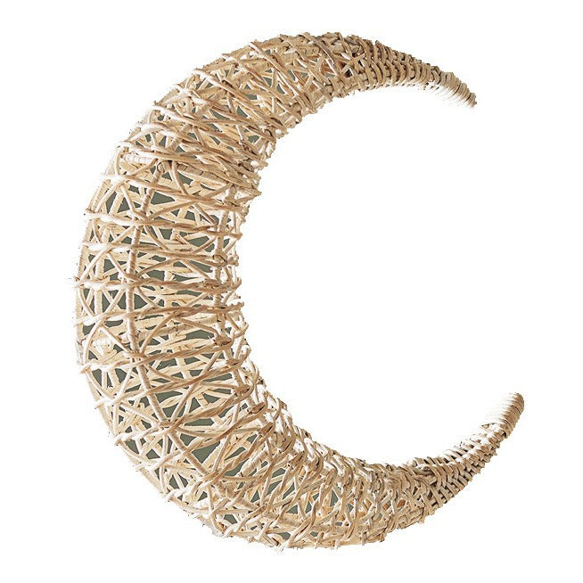 Stylish pendant light made of woven material