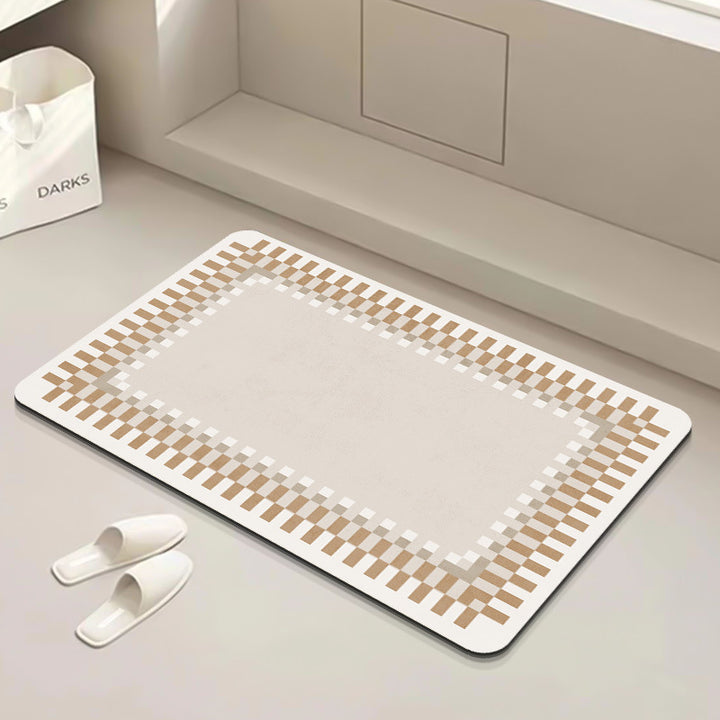 Modern Geometric Bath Mat