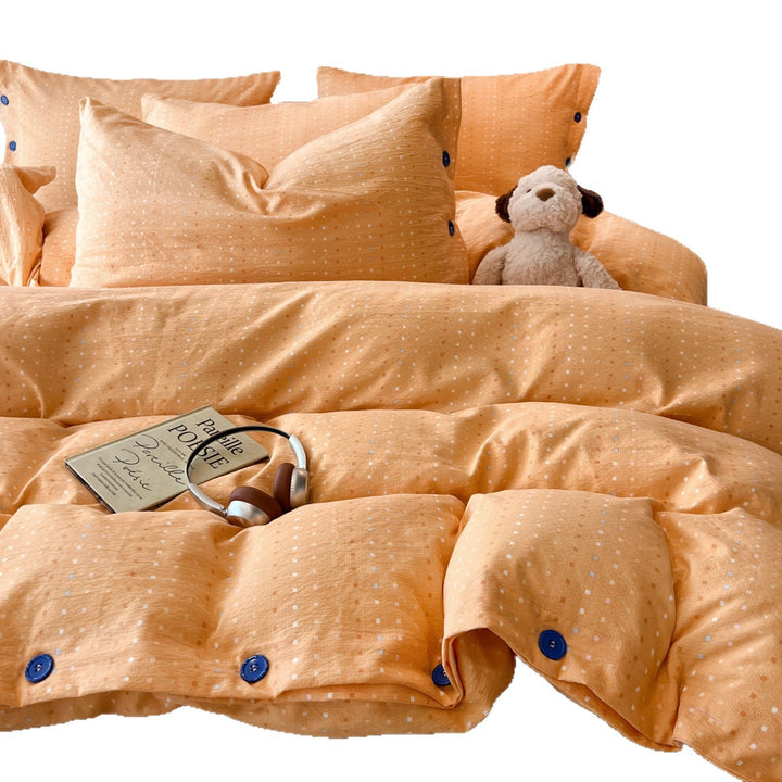 Patterned Cotton Duvet Cover Set