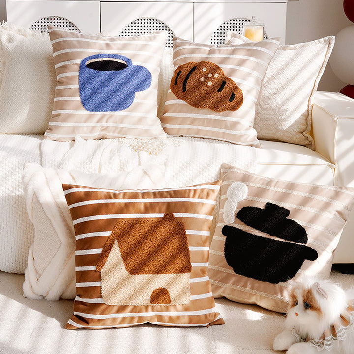 Decorative Croissant Accent Pillow