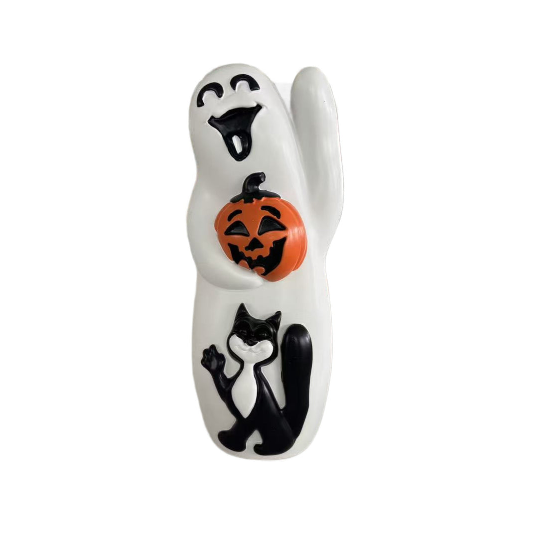 Decorative mummy figure with cheerful smile