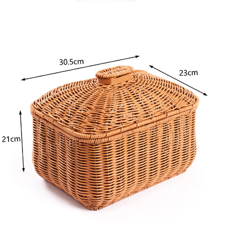 Woven Storage Container with Lid