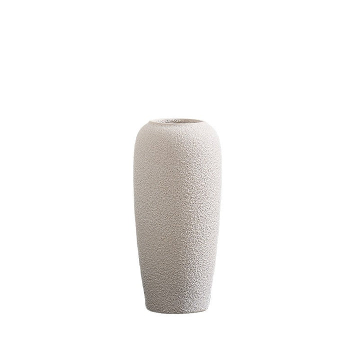 Stylish ceramic vase with textured design
