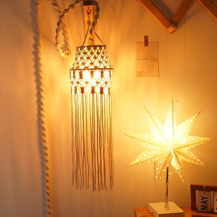 Decorative Macramé Pendant Light