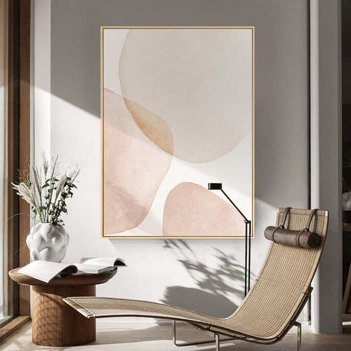 Framed Abstract Geometric Artwork