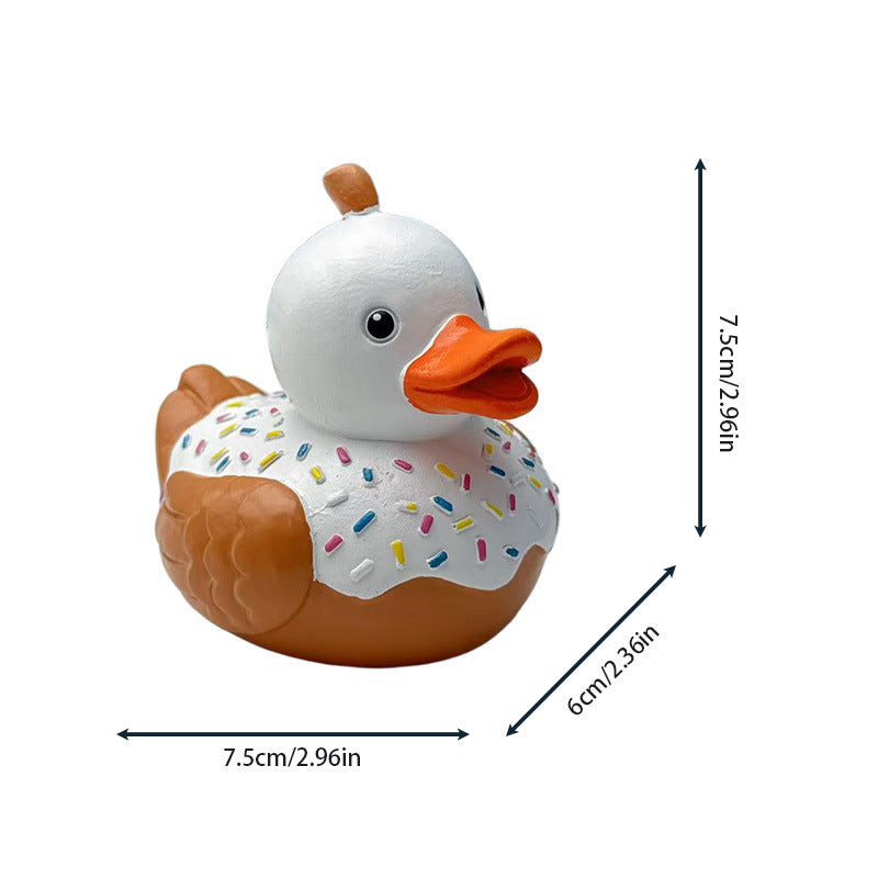 Decorative figure rubber duck with surprise element