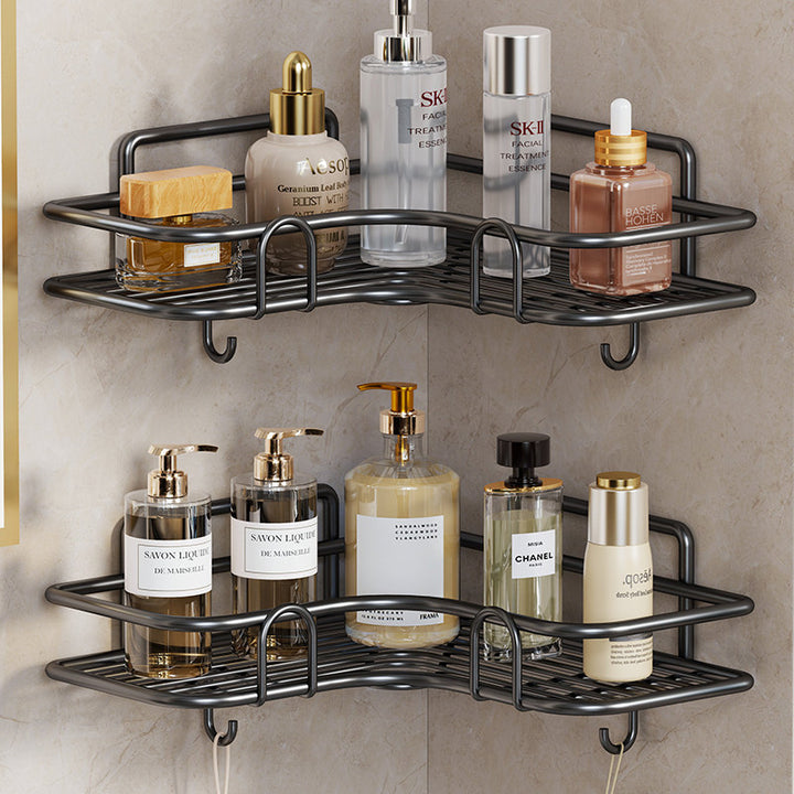 Wall-Mounted Corner Rustproof Bathroom Shelf Organizer