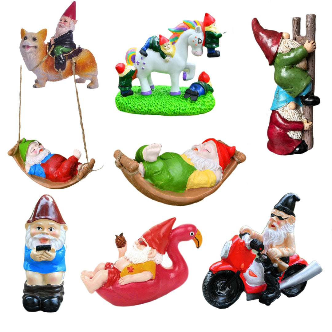 Playful Garden Gnome Figurine