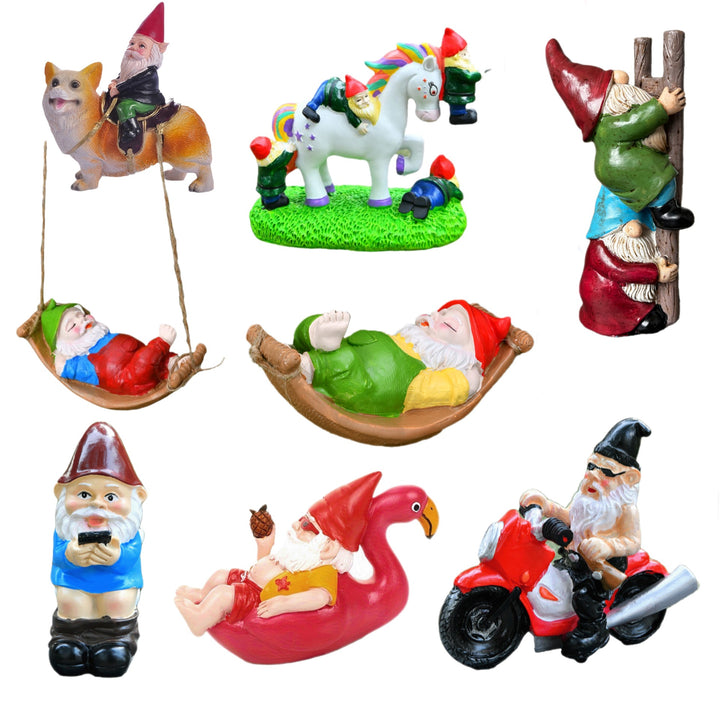 Playful Garden Gnome Figurine