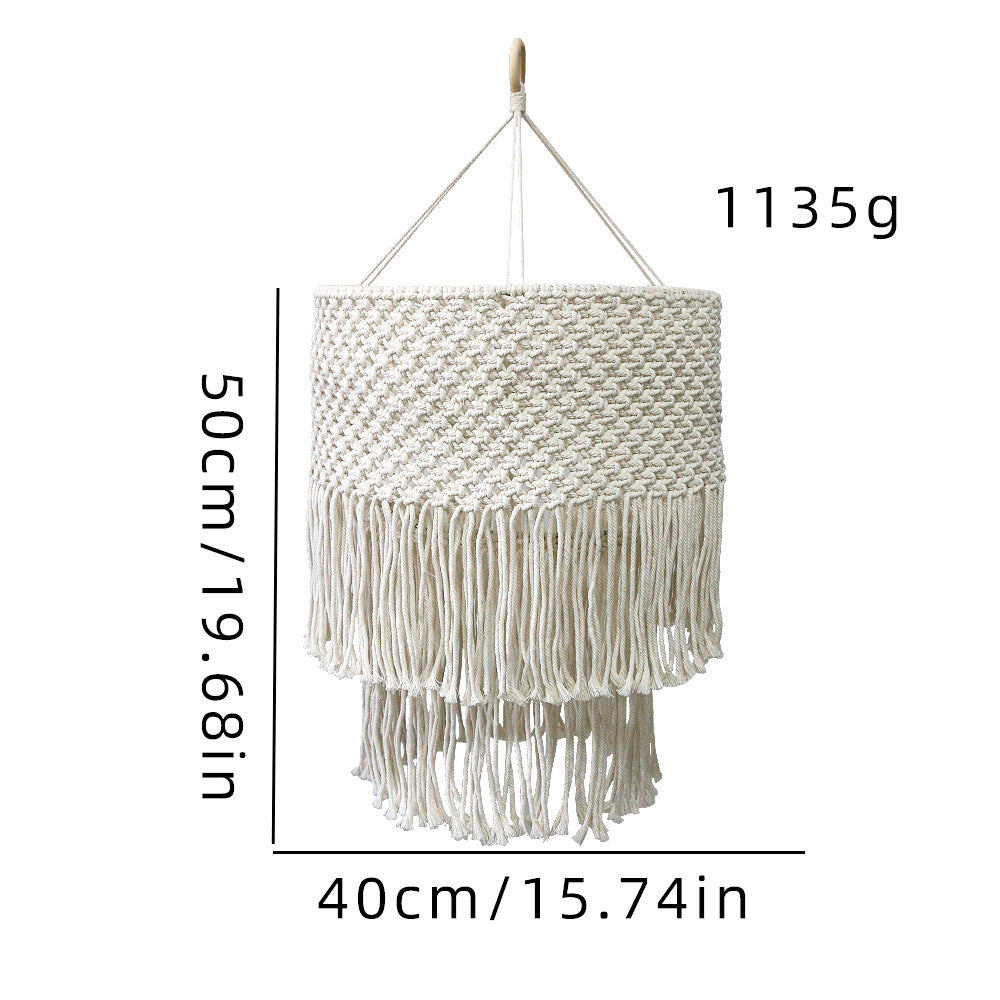 Handwoven Macramé Pendant Lamp