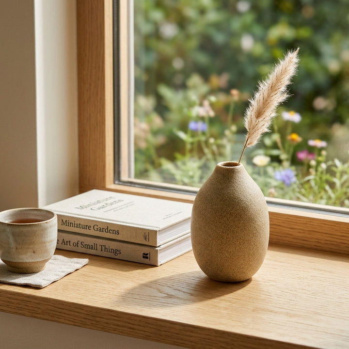 Organic Minimalist Stoneware Vase
