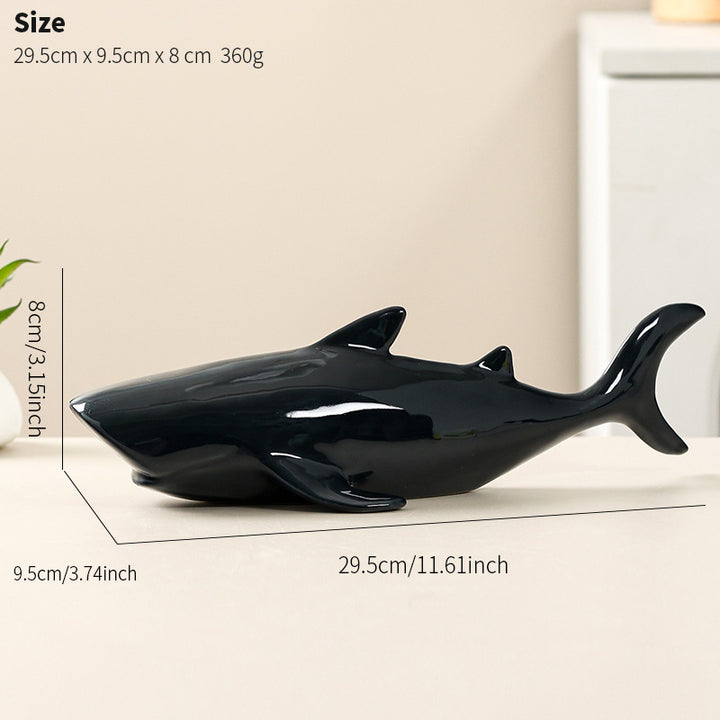 Decorative whale figure