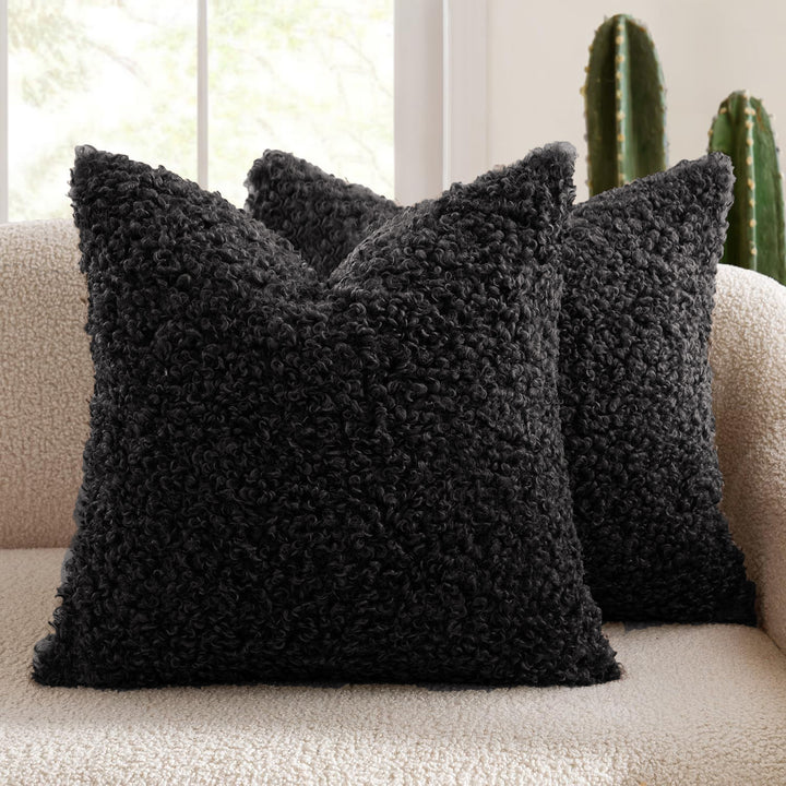 Fluffy Textured Decorative Pillow