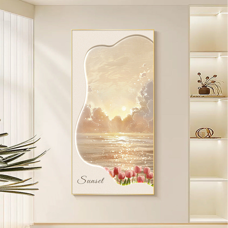 Elegant Coastal Sunset Wall Art
