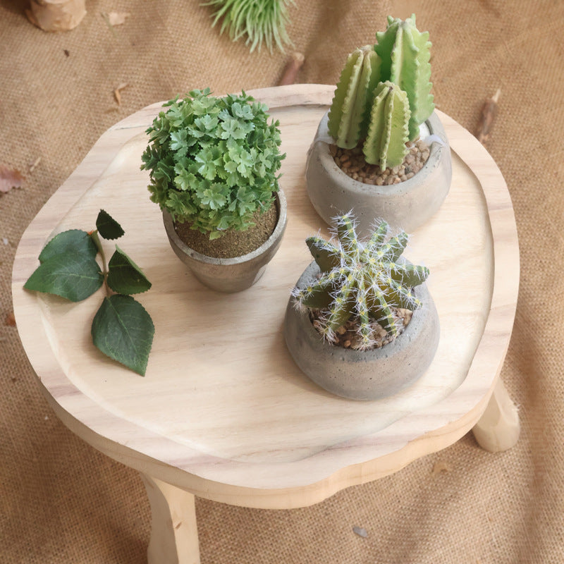 Elegant wood side table