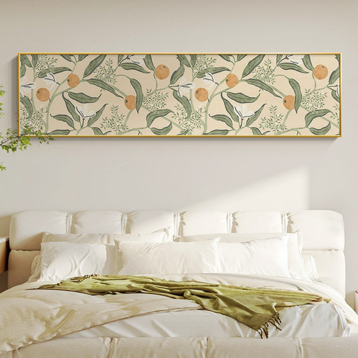 Botanical-Themed Abstract Wall Mural