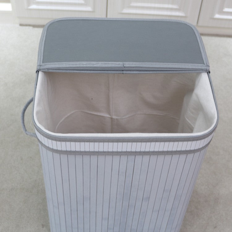 Elegant Laundry Basket Made of Natural Bamboo